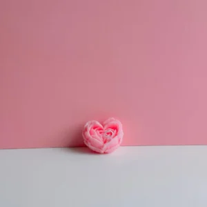 Floral Heart Candle