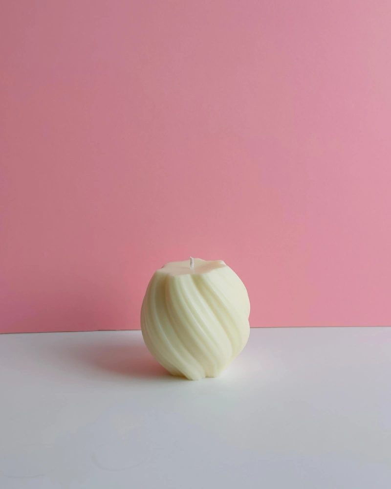 Oval Spiral Candle