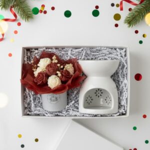 Wax melt bouquet and Wax melt burner Gift Box